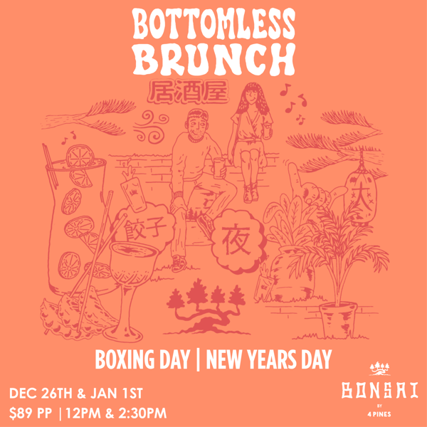 Boxing Day Bottomless Brunch 🥂