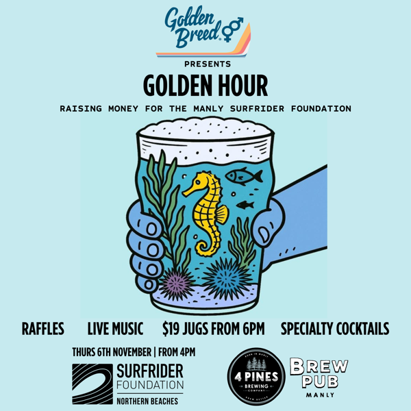 Golden Hour - Raising Money for the Manly Surfrider Foundation