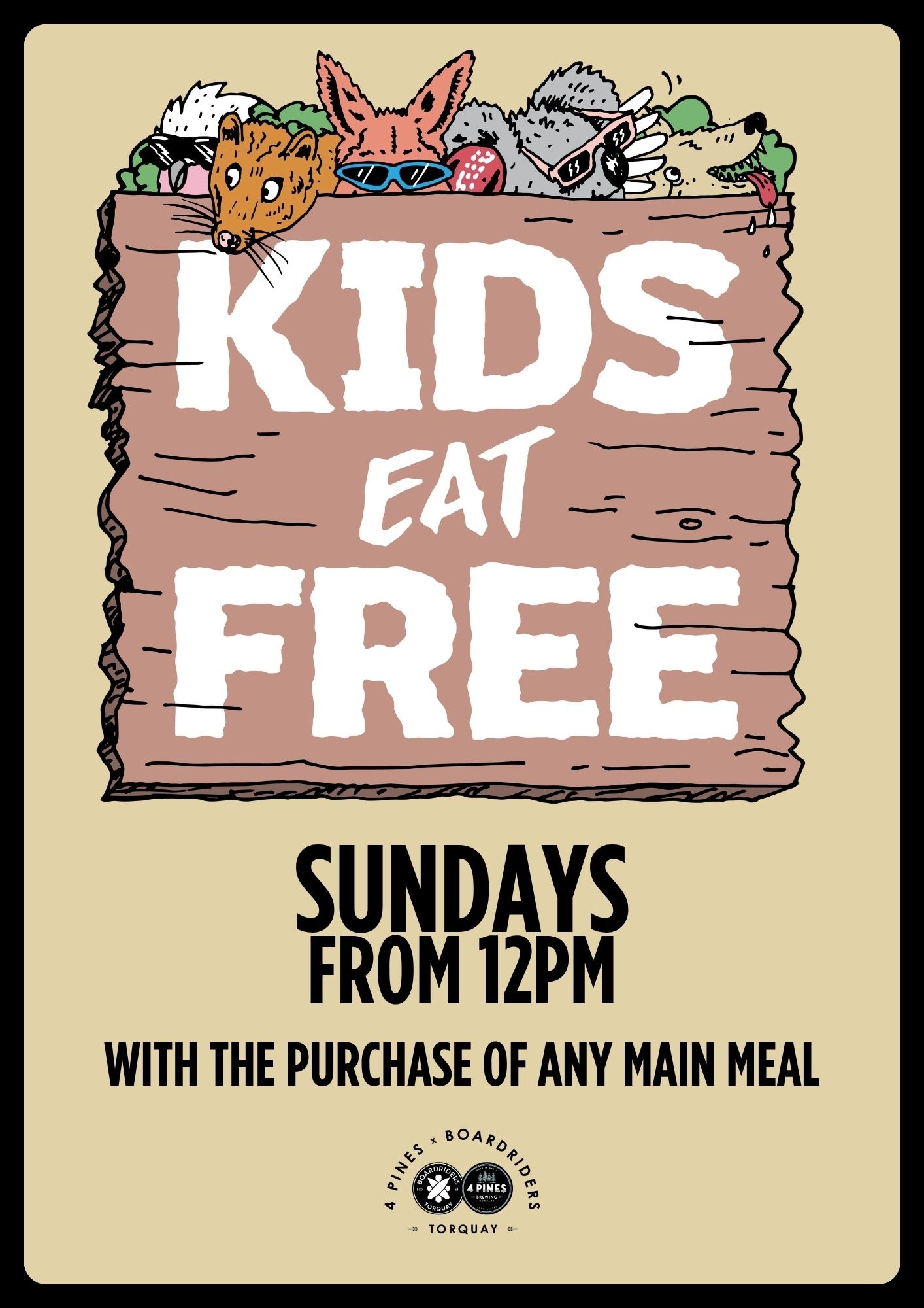 What's On - Sunday - 4 Pines Torquay