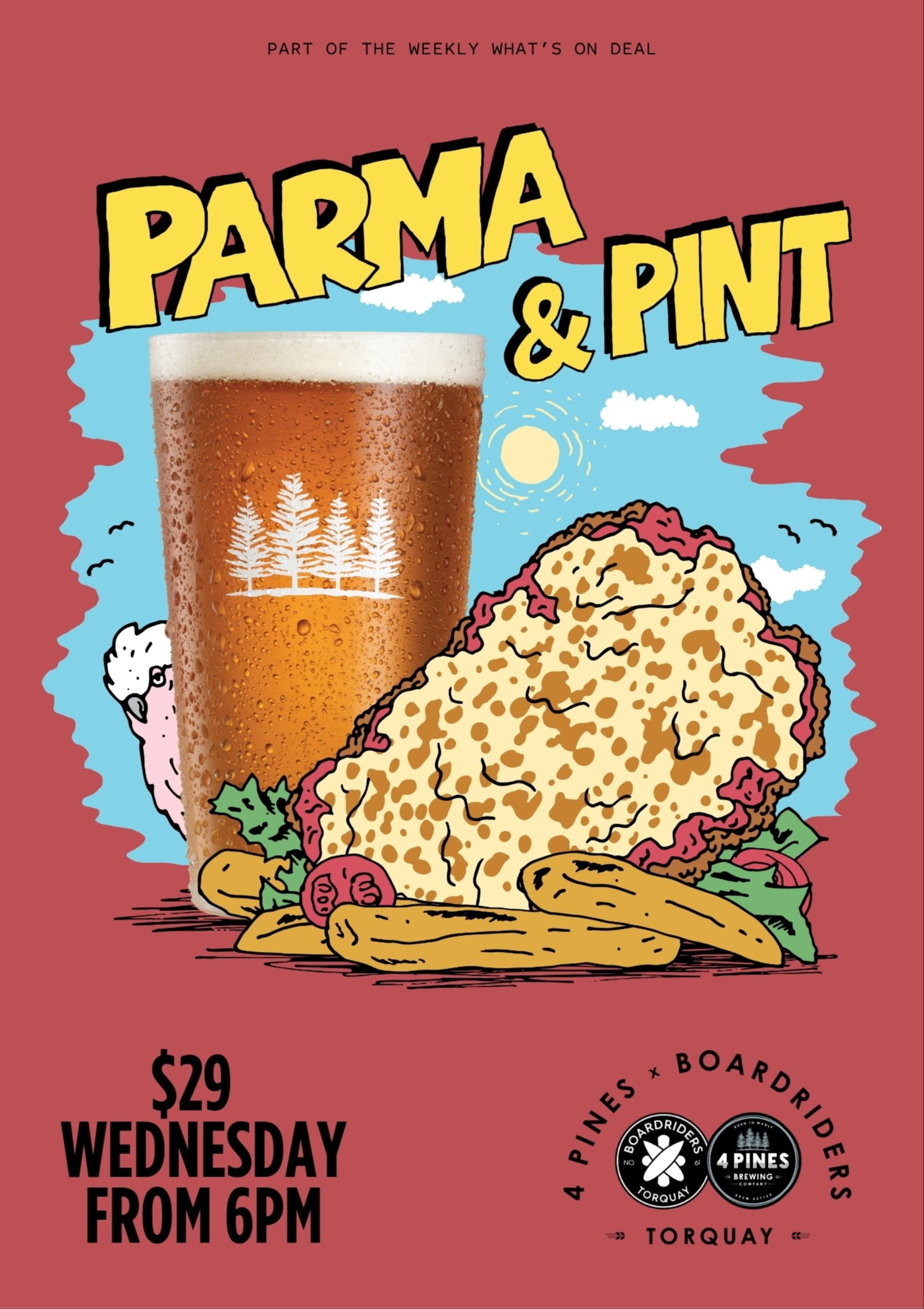 What's On - Wednesday - 4 Pines Torquay